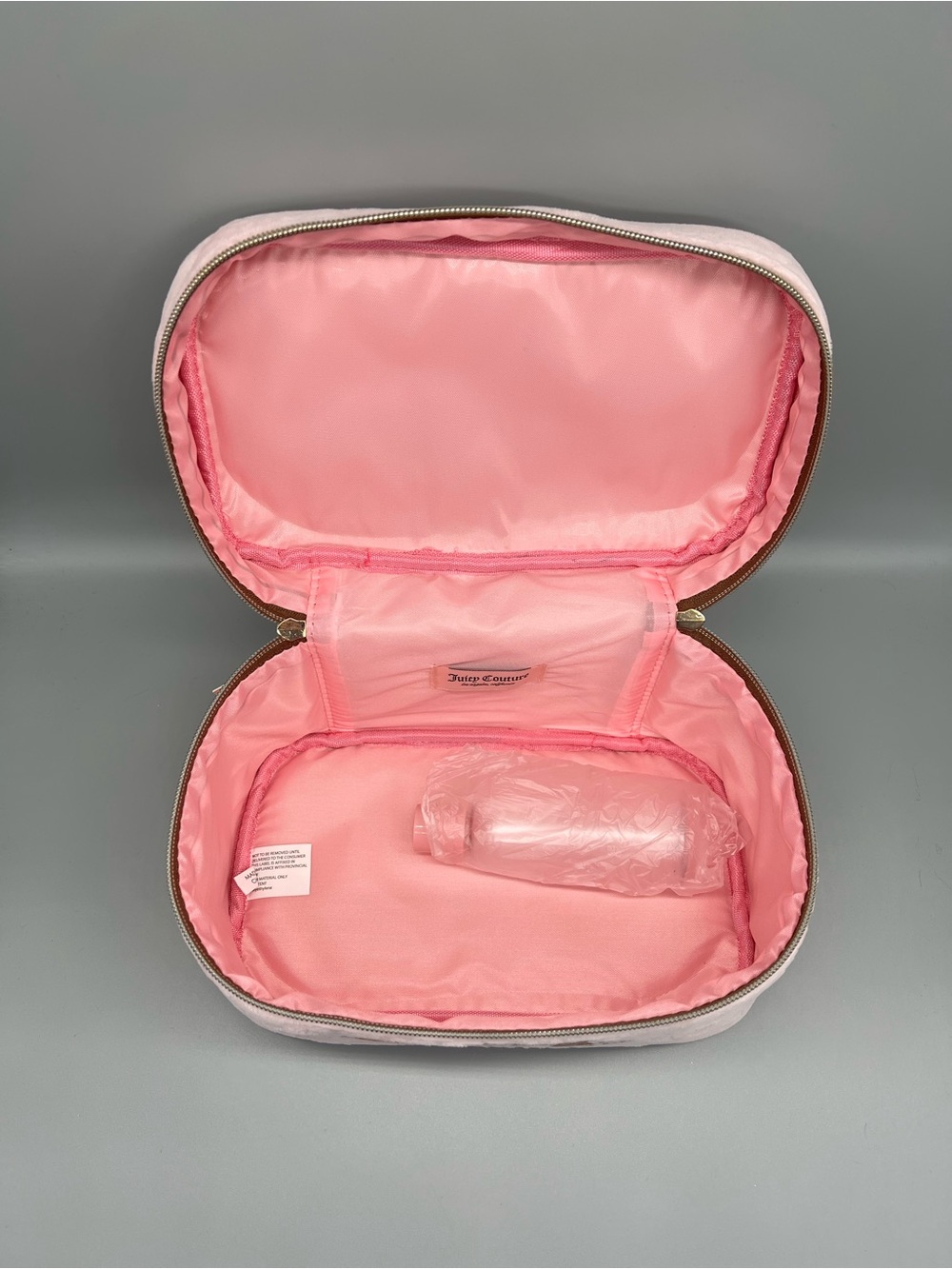 Juicy couture pink velour cosmetics bag - Picture 12 of 12